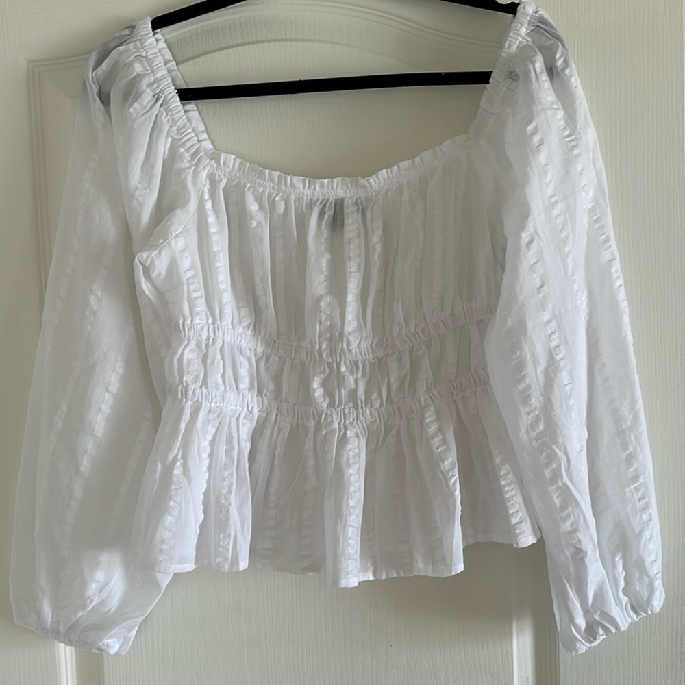 J.Crew cinched waist blouse